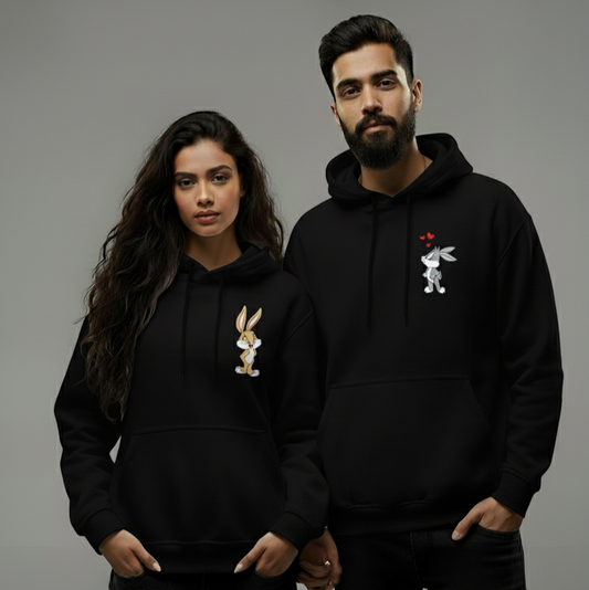 Bugs Bunny & Lola Bunny Couple Hoodies