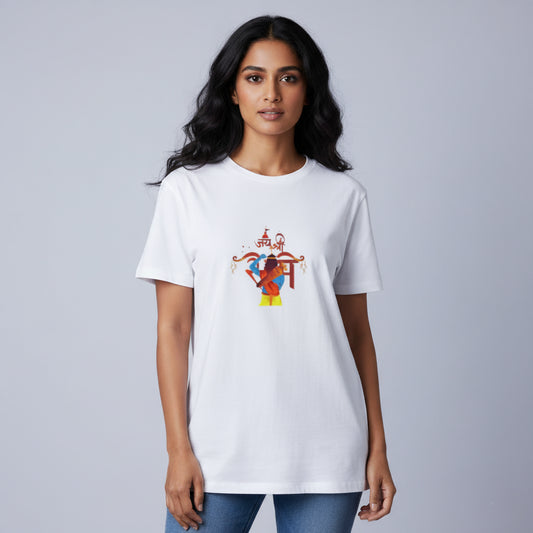 Jai Shri Ram Bow T-Shirt: Modern Graphic Design