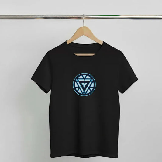 DivviK Iron Man Arc Reactor Graphic T-Shirt | Classic Marvel Superhero Tee