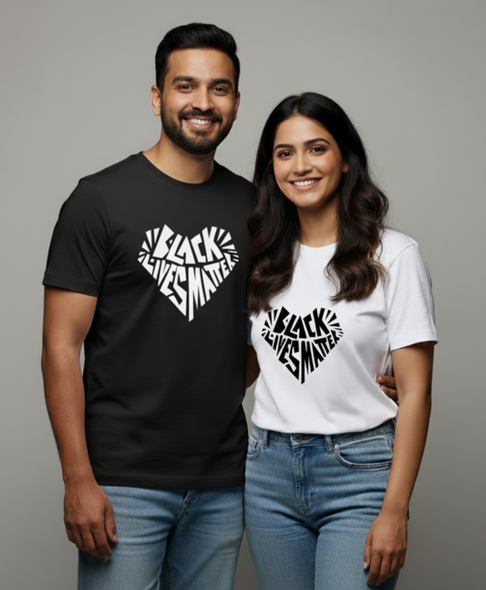 BLACK LIVES MATTER" Matching Couple T-Shirts