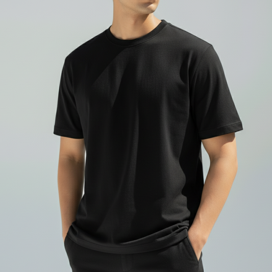 Round Neck Short Sleeve T-Shirt - DivviK