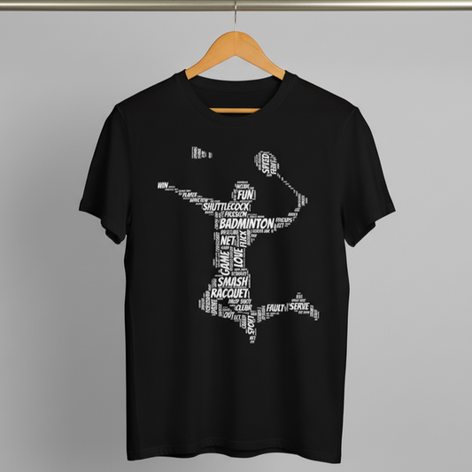 Badminton Player Shape T-Shirt