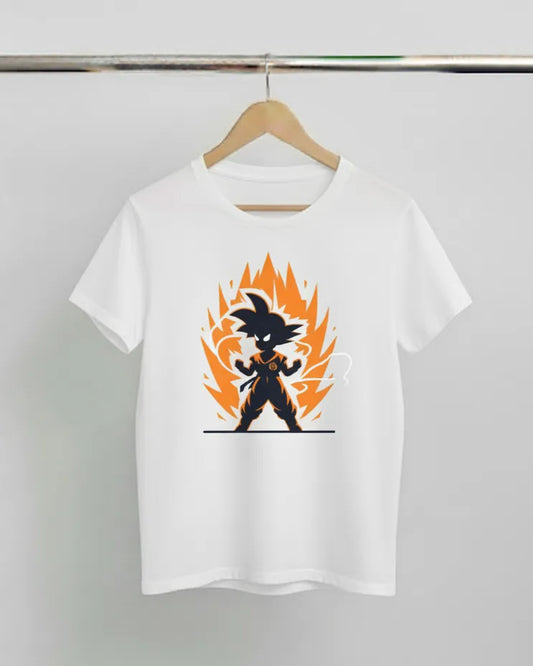 DivviK Dragon Ball Z Kid Goku Power Up Kids T-Shirt | Anime Fan Tee