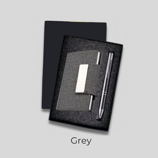 Executive Cardholder & Pen Gift Set -122 (Grey Edition)