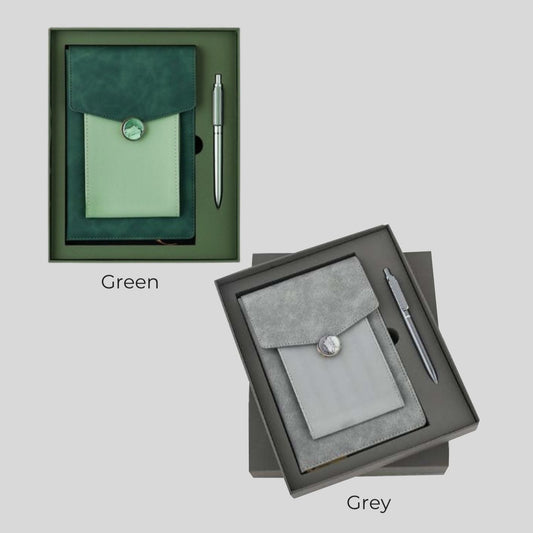 DK - 2 in 1 Mobile Pouch With Button Diary Set - 319