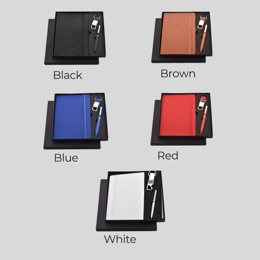 DK - 3 in 1 Elastic Diary with Keychain Set DKP - 413