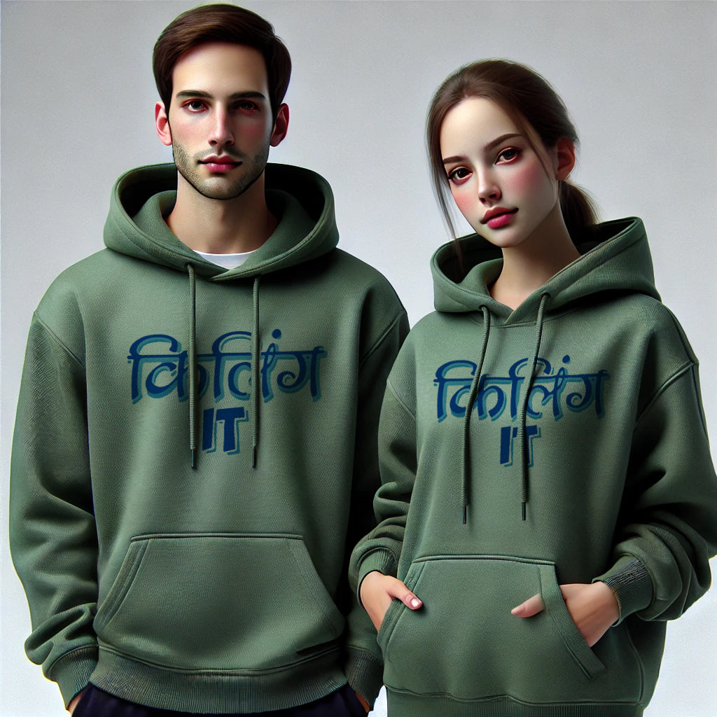 Killing It Funny Long Sleeve Couple Hoodies
