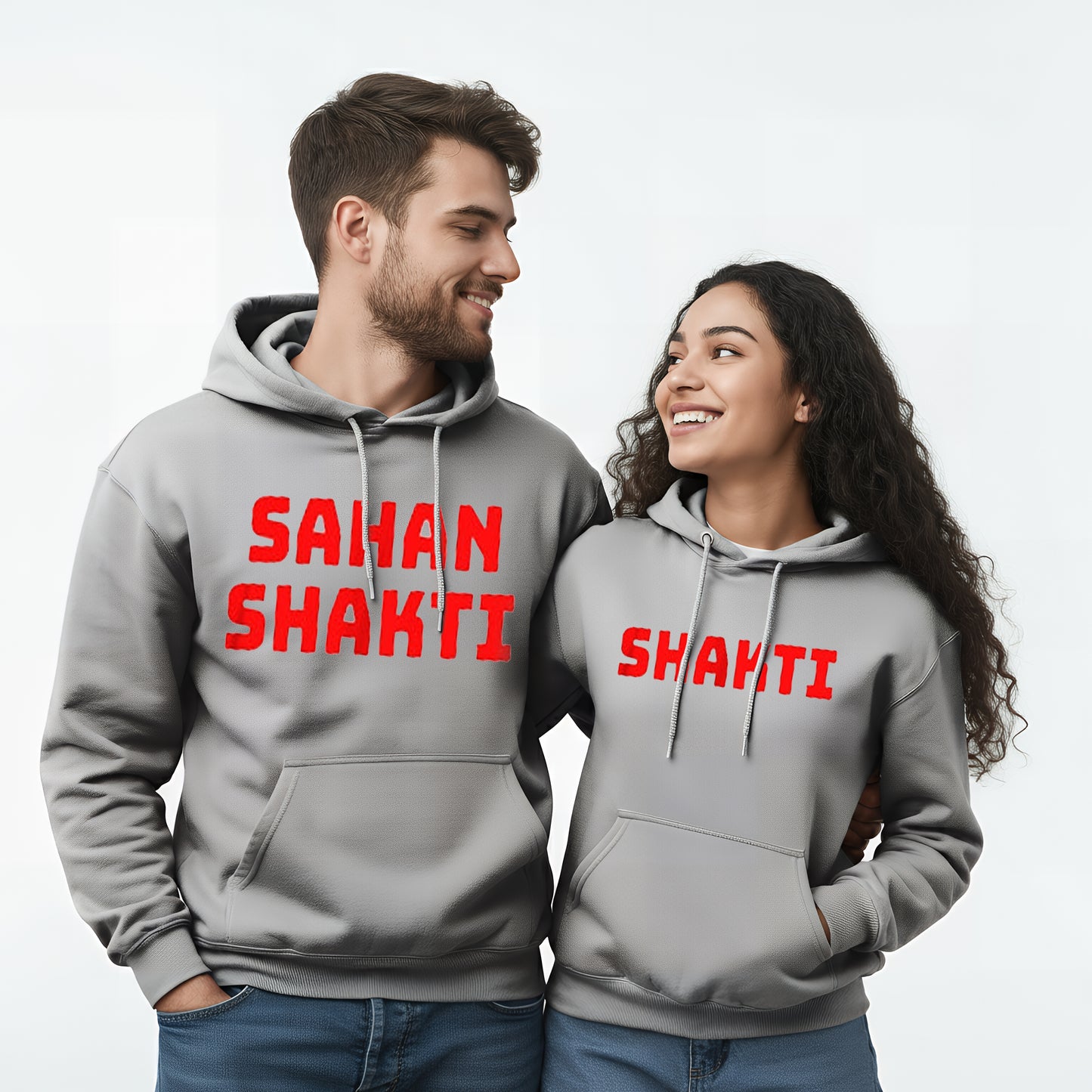 Shakti & Sahanshakti Funny Couple Hoodies
