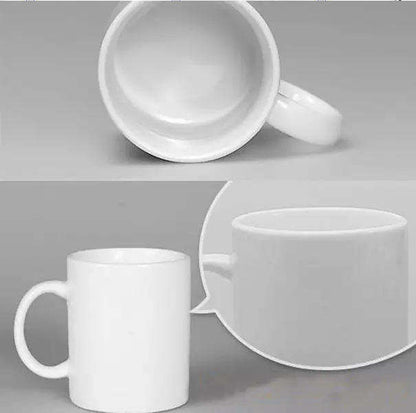 DK – 11 Oz Porcelain White Handmade Ceramic Mug Christmas Sublimation Blank Ceramic Cup Coffee Mugs 949