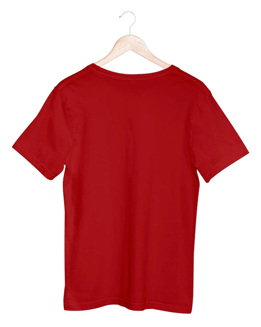 Hanged Plain Cherry Red Oversize T-Shirt