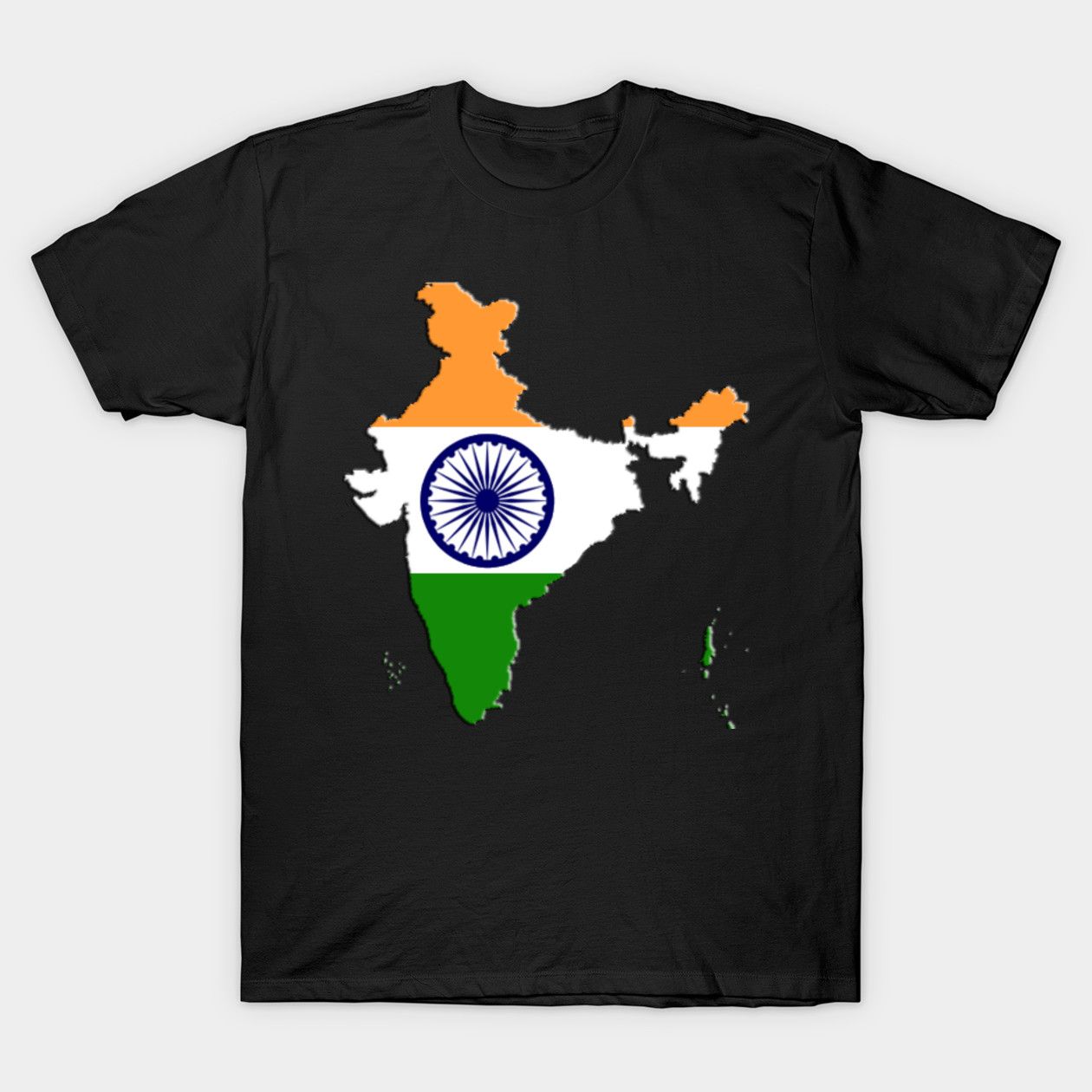 India map t-shirt features a unique, high-resolution patriotic design on quality black fabric, showcasing our distinct cultural style.