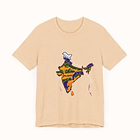 India River Map t-shirt features a distinctive, high-quality print on quality fabric, showcasing our commitment to exceptional design and material excellence.