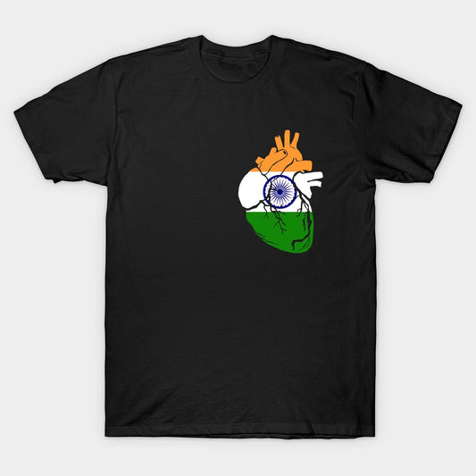 This Indian Love by Heart t-shirt features a distinctive, high-quality print on quality fabric, showcasing our commitment to exceptional design and material excellence.