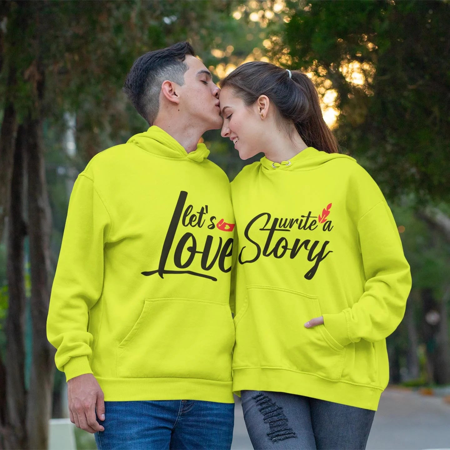King & Queen Theme Couple Hoodies