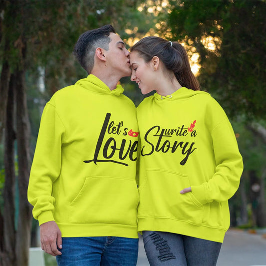King & Queen Theme Couple Hoodies