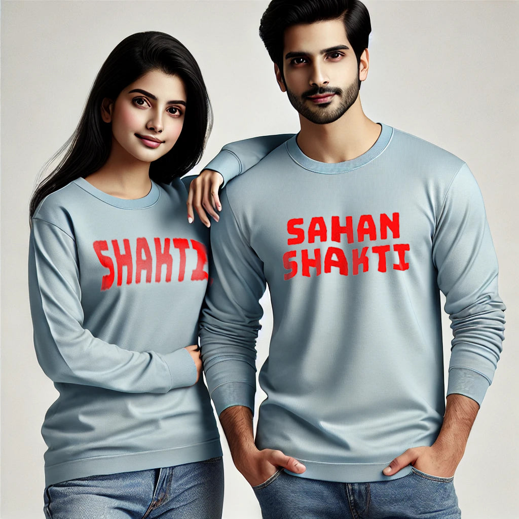 Shakti & Sahanshakti Funny Long Sleeve Couple T-Shirts