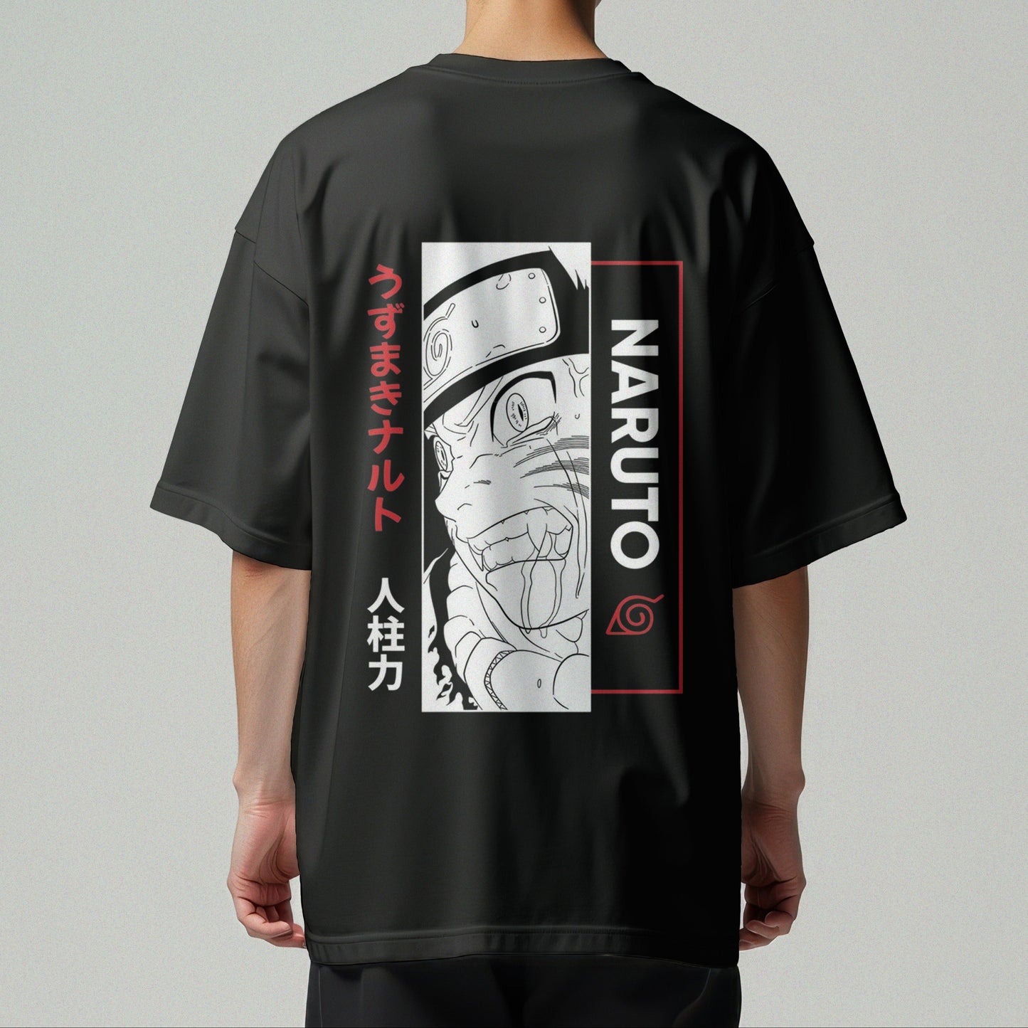Black Naruto Graphic T-Shirt
