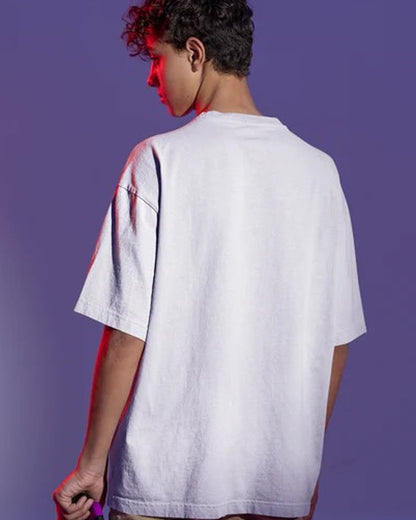 Men_Solid_Round_Neck_Pure_Cotton_white_T-Shirt back side view
