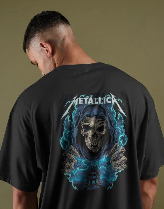 Metallica Skull Graphic Oversize T-Shirt