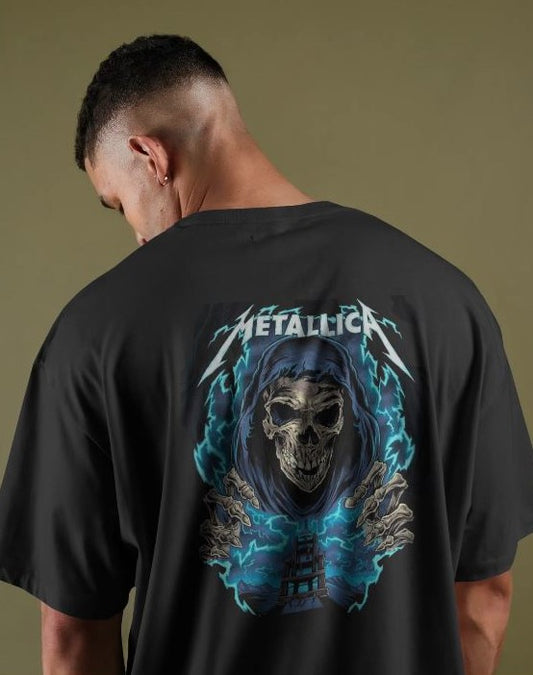 Metallica Skull Graphic Oversize T-Shirt