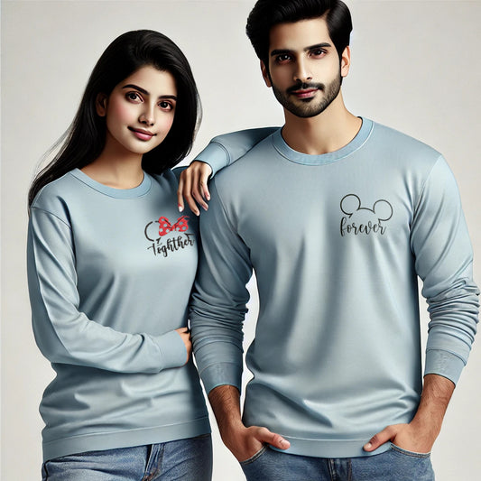 Mickey & Minnie Inspired Forever Together Couple Long Sleeve T-Shirts
