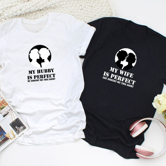 My Husband / My Wife is Perfect Couple T-Shirt