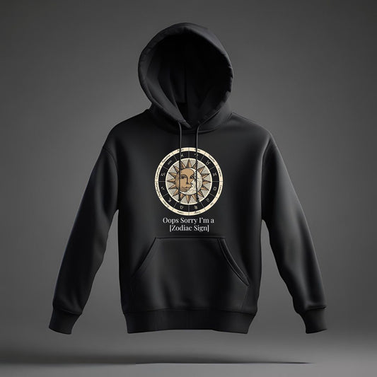 Oops, Sorry I’m a [Zodiac Sign] – Personalized Zodiac Hoodie