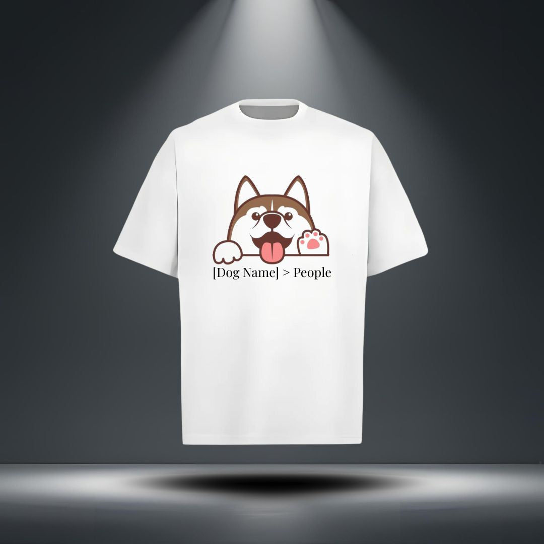 [Dog Name] > People T-Shirt