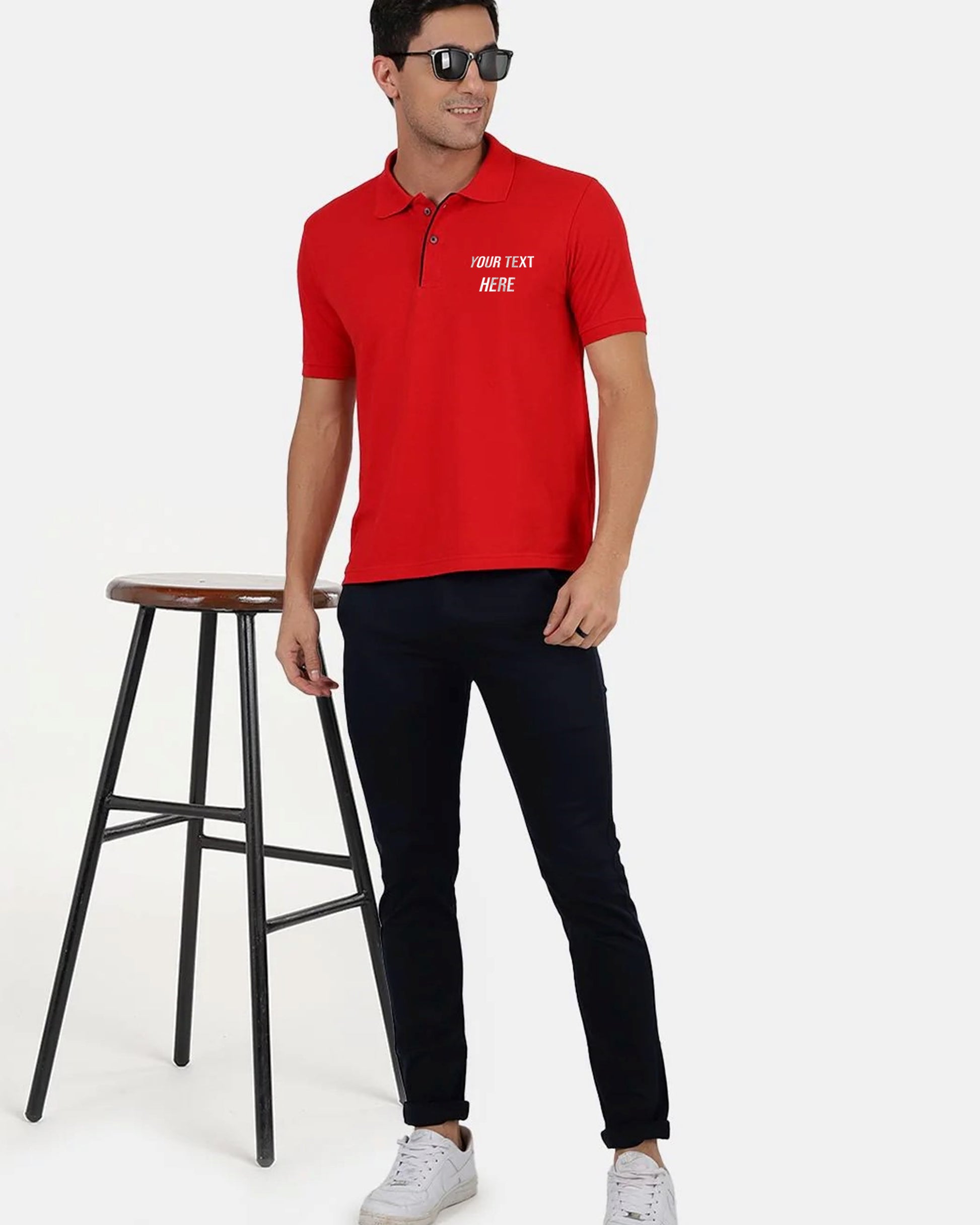 Red_Polo_TShirt_with_Your_Text_Here_Print_Option_on_Front