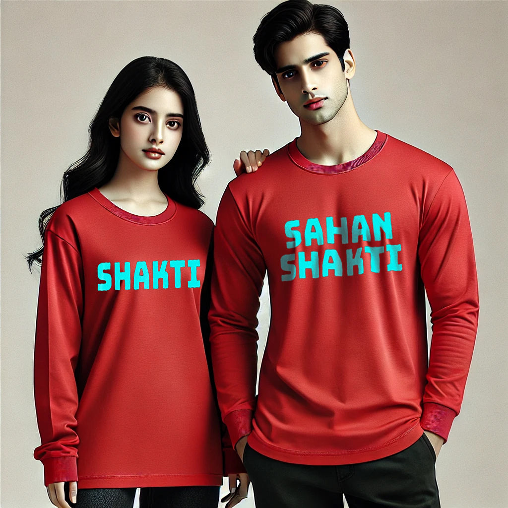 Shakti & Sahanshakti Funny Long Sleeve Couple T-Shirts