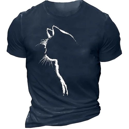 "Silhouette Cat" t-shirt features a distinctive, high-quality print, showcasing our premium design and material excellence.