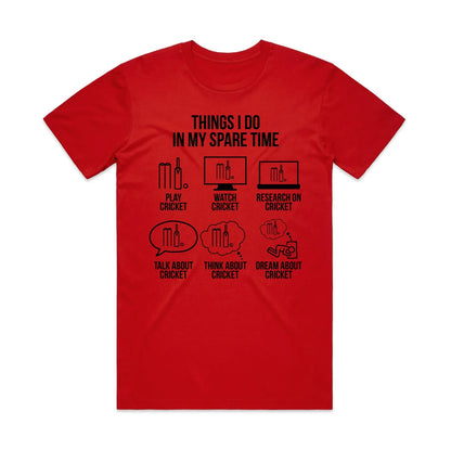 Cricket Lover Daily Lifestyle Theme T-Shirt