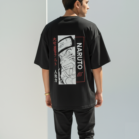 Black Naruto Graphic T-Shirt