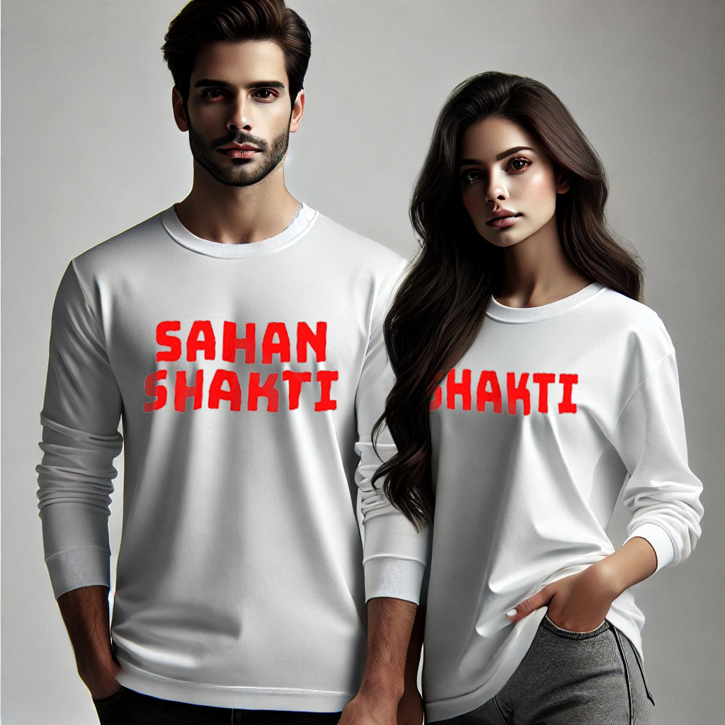 Shakti & Sahanshakti Funny Long Sleeve Couple T-Shirts