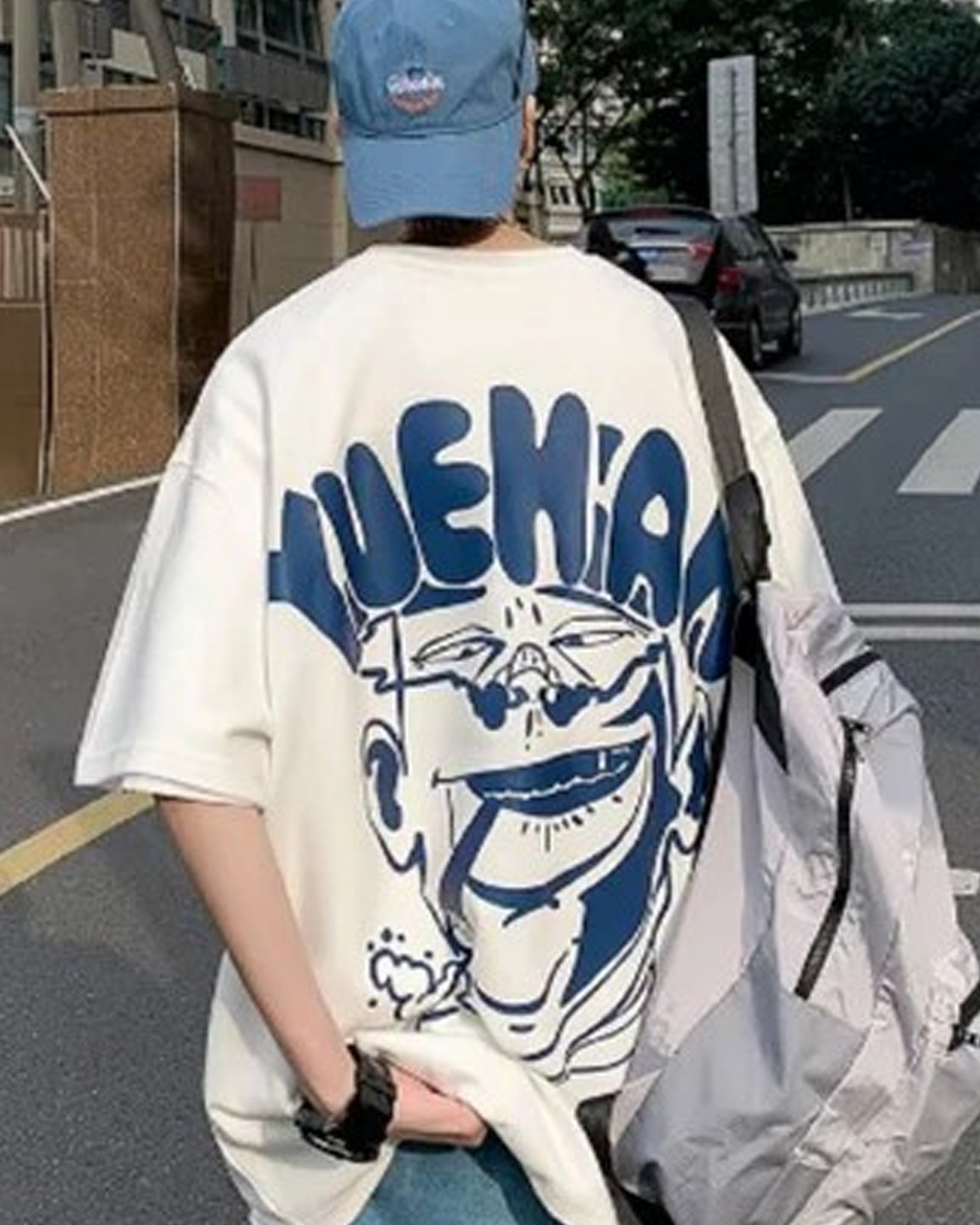 Yuehan White Oversized T-Shirt
