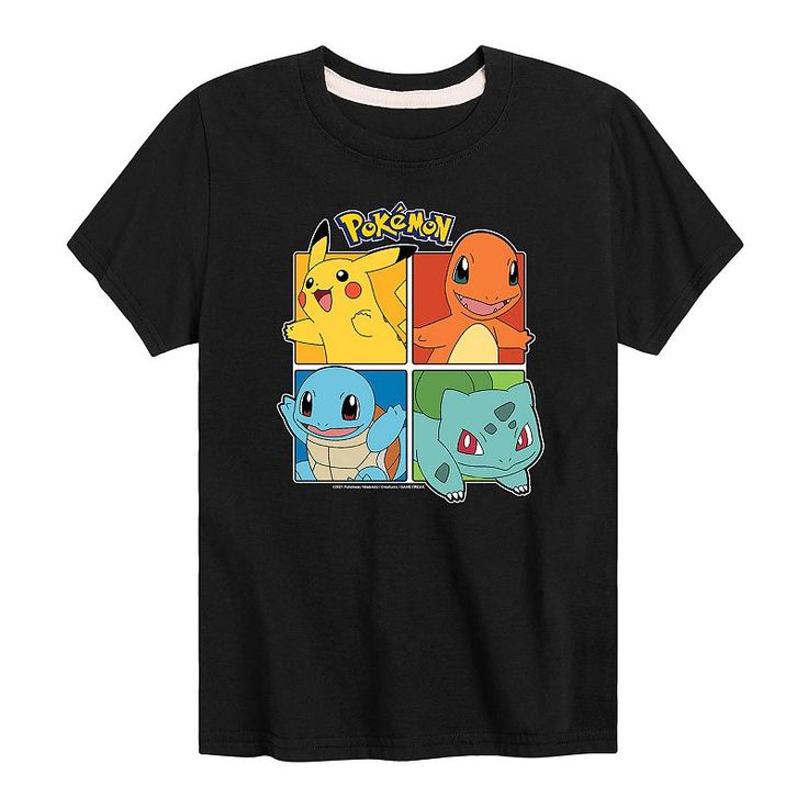 Ash's Pokemon Character Kids T-Shirts