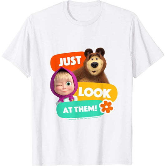 Just Look At Them! Masha & The Bear T-Shirt