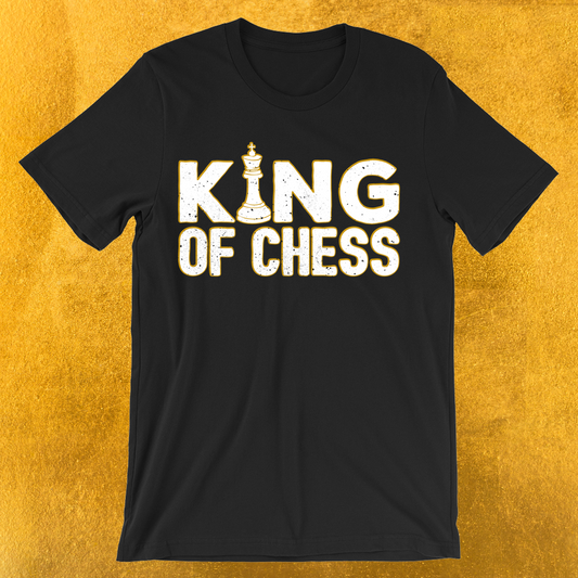 King of Chess Print in Black T-Shirt