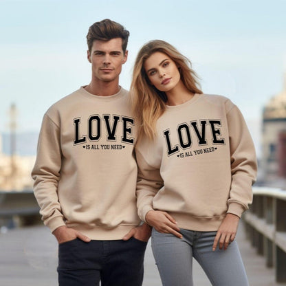 Love Is All You Need Couple Full Sleeve T-Shirts