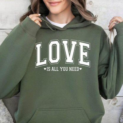 Love Is All You Need Couple Hoodies