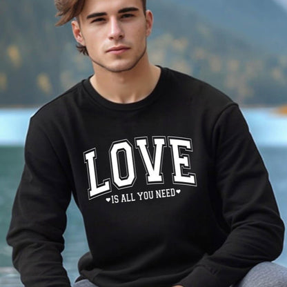 Love Is All You Need Couple Full Sleeve T-Shirts