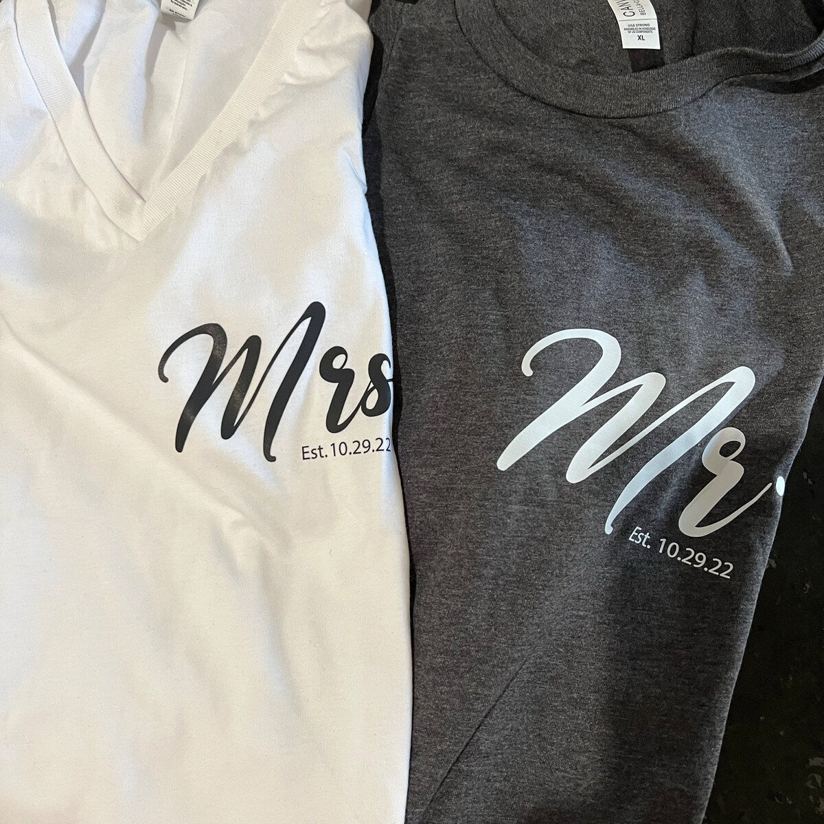 Mr. & Mrs. Couple Long T-Shirts