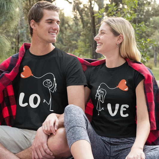 LOVE Matching Short Sleeve Couple T-Shirts