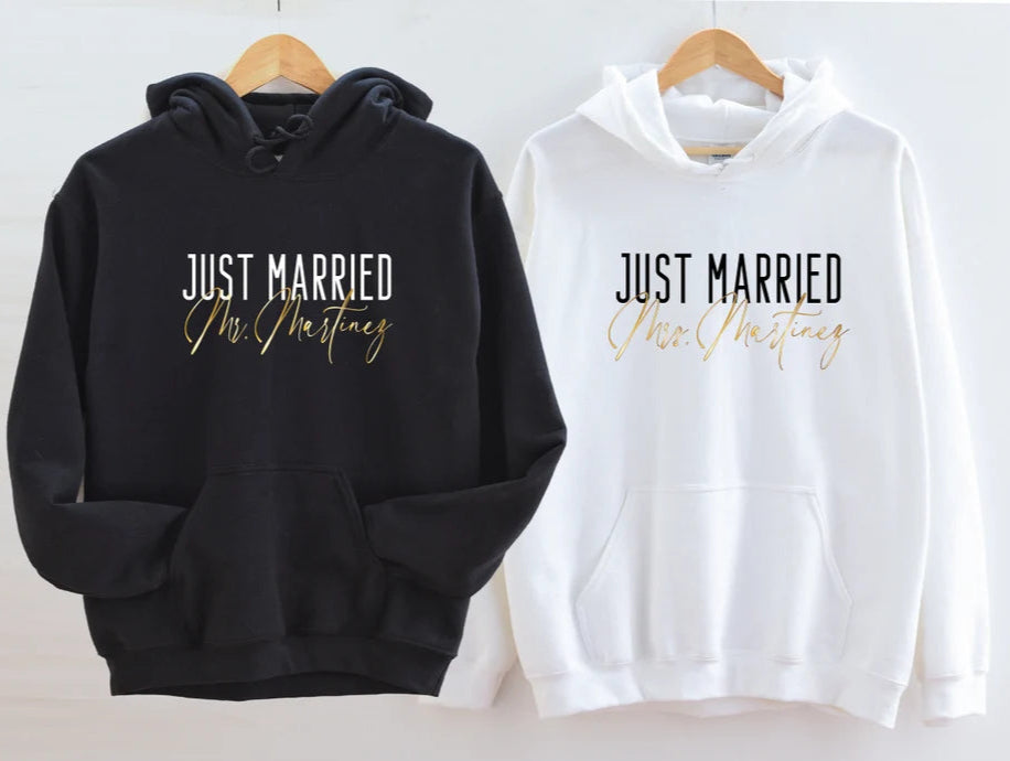 Just Married Couple Hoodies