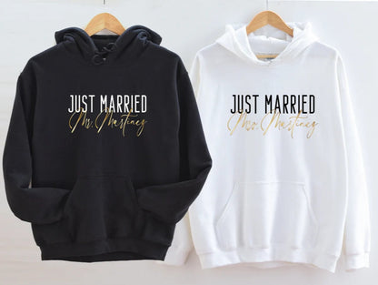 Just Married Couple Hoodies