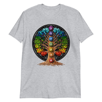Tree Life Circle Spiritual Chakra T-Shirt