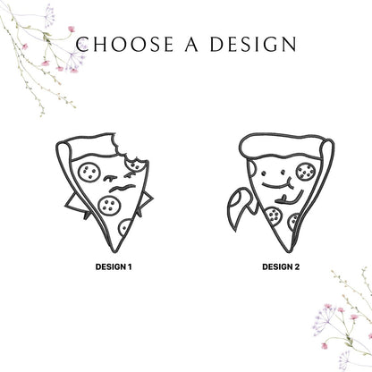 Funny Pizza Slice Theme Couple Long T-Shirts