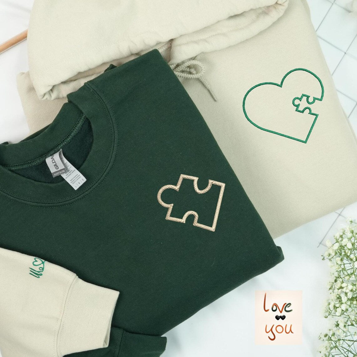 Perfect Match Puzzle Couple Hoodies