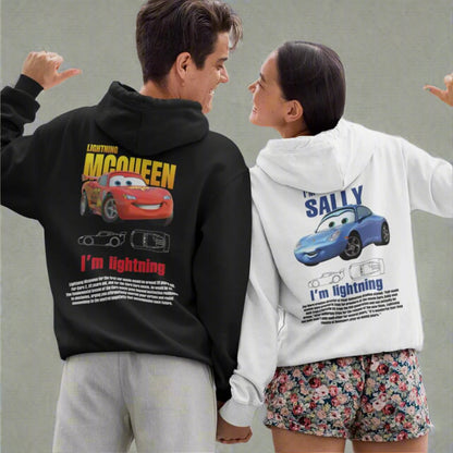Cars Theme Couple Hoodies