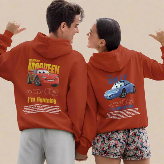 Cars Theme Couple Hoodies